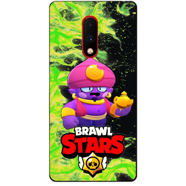 

Силиконовый бампер чехол Candy для OnePlus 7 с Героем Brawl Stars Джин