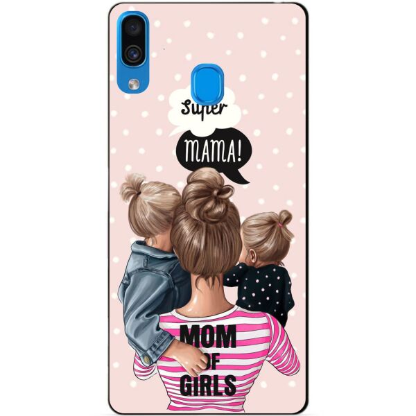 

Бампер силиконовый чехол Candy для Samsung A30 2019 Galaxy A305f с рисунком Mom of girls