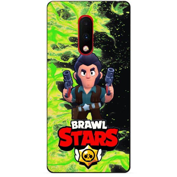 

Силиконовый бампер чехол Candy для OnePlus 7 с Героем Brawl Stars Кольт