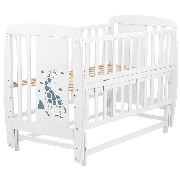 

Кровать Babyroom Жирафик маятник, откидной сторону, бук белый 625359 (2000904125036)