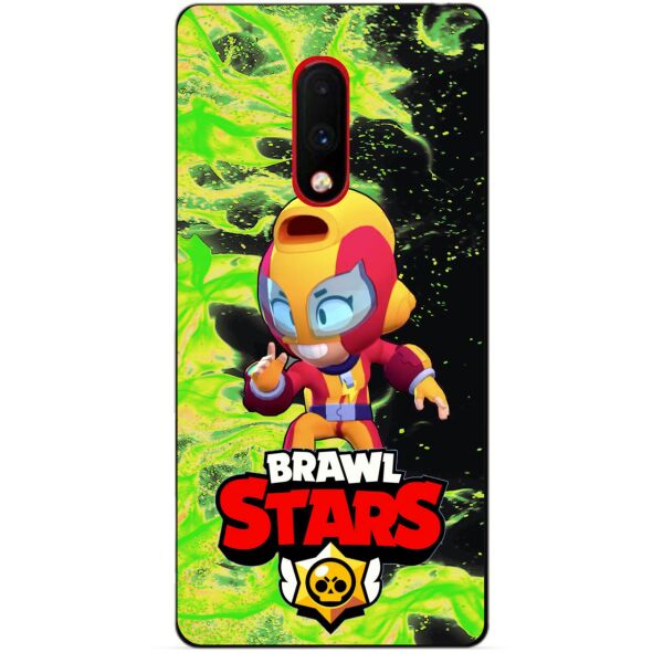 

Силиконовый бампер чехол Candy для OnePlus 7 с Героем Brawl Stars Макс