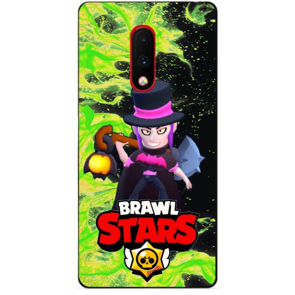 

Силиконовый бампер чехол Candy для OnePlus 7 с Героем Brawl Stars Мортис