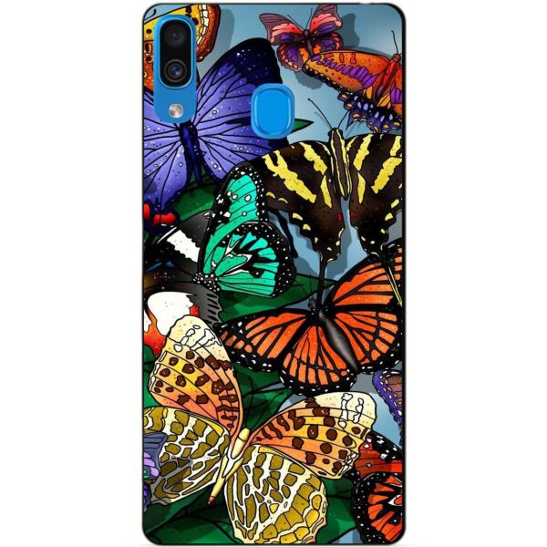 

Бампер силиконовый чехол Candy для Samsung A30 2019 Galaxy A305f с рисунком Бабочки
