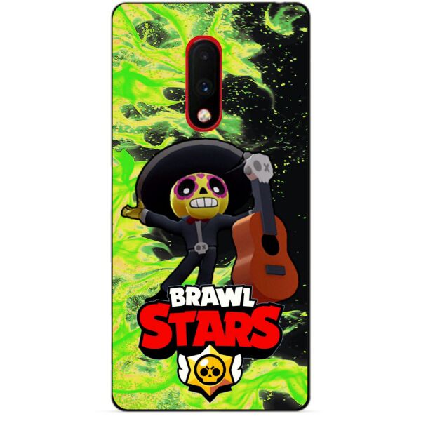

Силиконовый бампер чехол Candy для OnePlus 7 с Героем Brawl Stars Поко