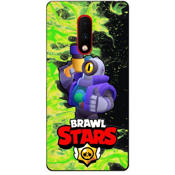 

Силиконовый бампер чехол Candy для OnePlus 7 с Героем Brawl Stars Рико
