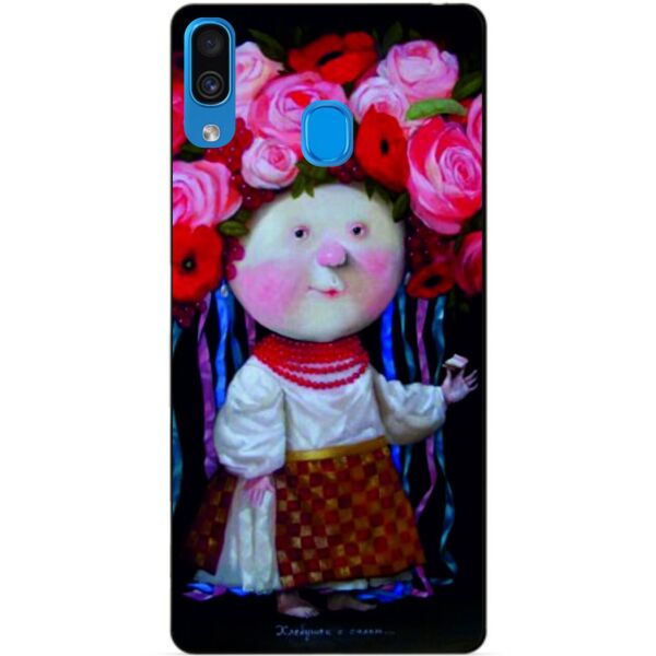 

Силиконовый чехол Candy для Samsung A30 2019 Galaxy A305f с рисунком Гапчинская Украиночка