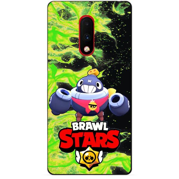 

Силиконовый бампер чехол Candy для OnePlus 7 с Героем Brawl Stars Тик