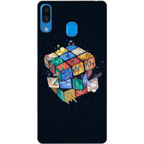 

Силиконовый чехол Candy для Samsung A30 2019 Galaxy A305f с рисунком Кубик Рубика
