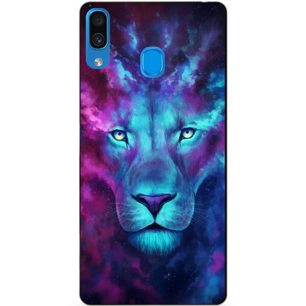 

Бампер силиконовый чехол Candy для Samsung A30 2019 Galaxy A305f с рисунком Космический лев