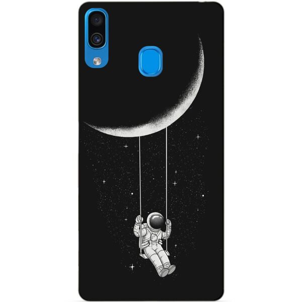 

Бампер силиконовый чехол Candy для Samsung A30 2019 Galaxy A305f с рисунком Лунные качели
