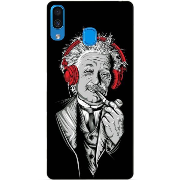 

Силиконовый чехол Candy для Samsung A30 2019 Galaxy A305f с рисунком Эйнштейн