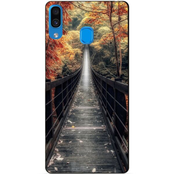 

Бампер силиконовый чехол Candy для Samsung A30 2019 Galaxy A305f с рисунком Мост