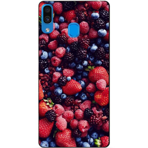 

Силиконовый чехол Candy для Samsung A30 2019 Galaxy A305f с рисунком Ягоды