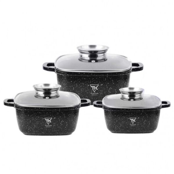 

Набор кастрюль из 6 предметов TOP KITCHEN TK00025 Black