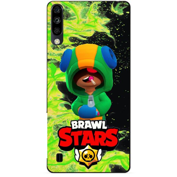 

Силиконовый чехол бампер Candy для ZTE Blade A7 2020 с Героем Brawl Stars Леон