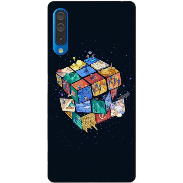 

Силиконовый чехол Candy для Samsung A30s 2019 Galaxy A307f с рисунком Кубик Рубика