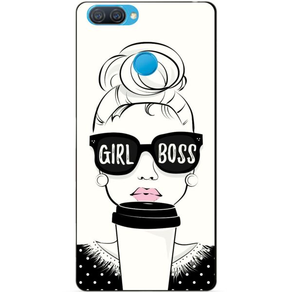 

Силиконовый бампер чехол Candy для Oppo A12 с рисунком Girl Boss