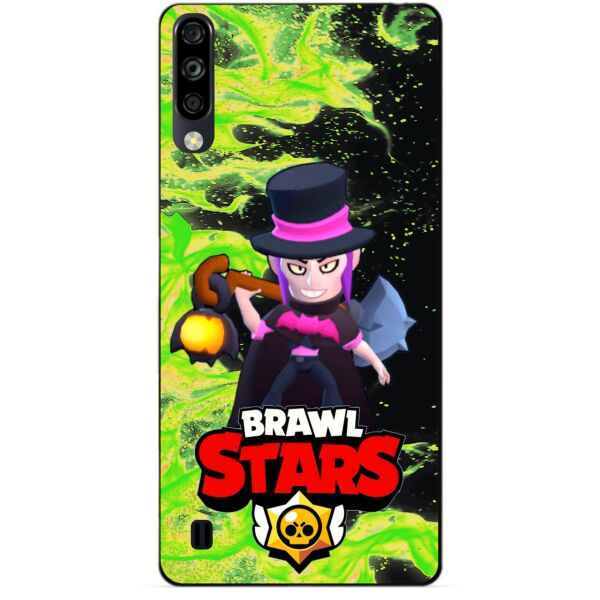 

Силиконовый чехол бампер Candy для ZTE Blade A7 2020 с Героем Brawl Stars Мортис
