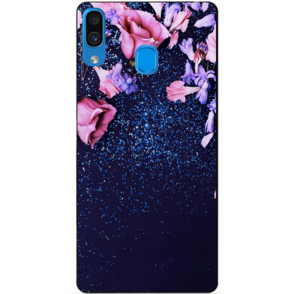

Бампер силиконовый чехол Candy для Samsung A30 2019 Galaxy A305f с рисунком Розочки