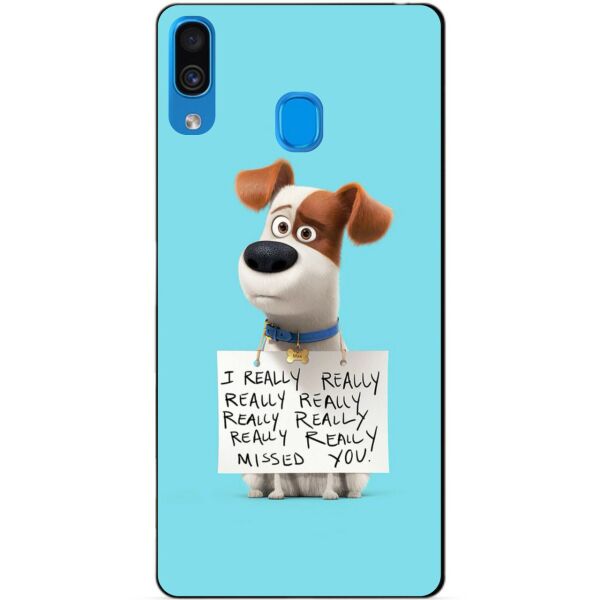 

Бампер силиконовый чехол Candy для Samsung A30 2019 Galaxy A305f с рисунком Собака Макс