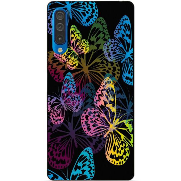 

Силиконовый чехол Candy для Samsung A30s 2019 Galaxy A307f с рисунком Неоновые бабочки