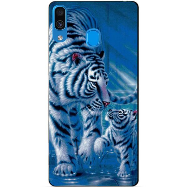 

Бампер силиконовый чехол Candy для Samsung A30 2019 Galaxy A305f с рисунком Тигры