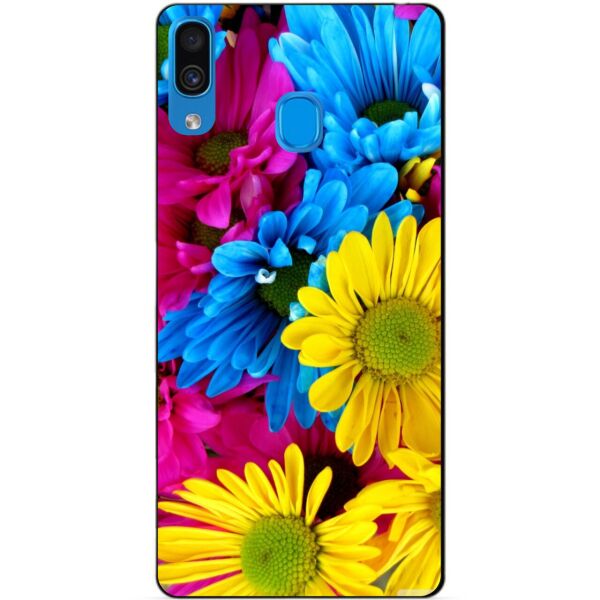 

Бампер силиконовый чехол Candy для Samsung A30 2019 Galaxy A305f с рисунком Хризантемы