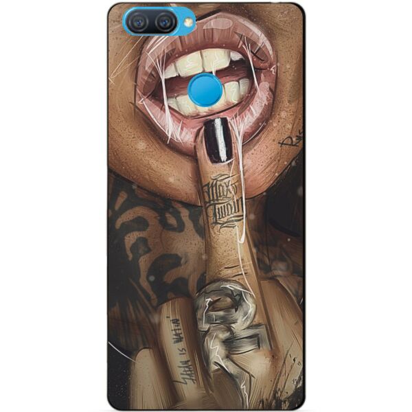 

Силиконовый бампер чехол Candy для Oppo A12 с рисунком Swag