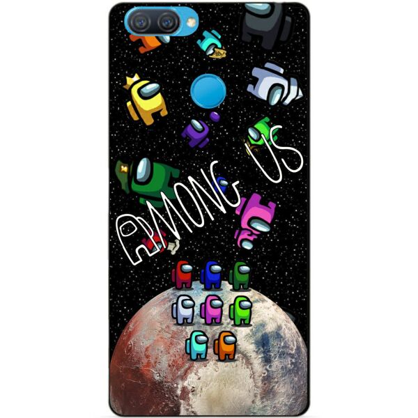 

Силиконовый бампер чехол Candy для Oppo A12 с рисунком Амонг Ас
