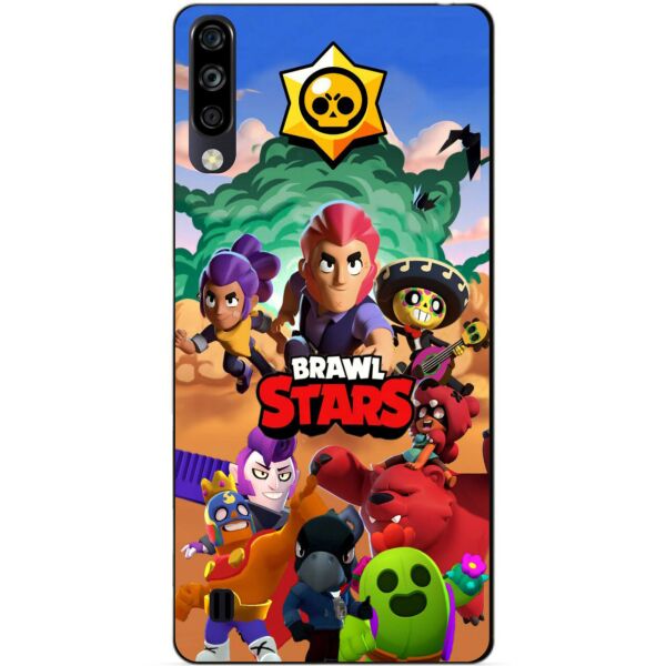 

Силиконовый чехол бампер Candy для ZTE Blade A7 2020 с рисунком Brawl Stars