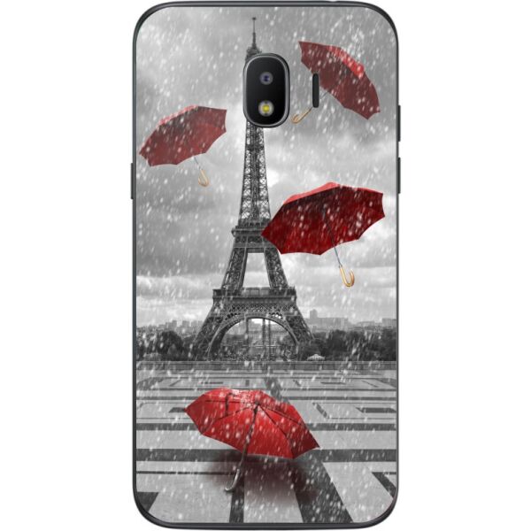 

Силиконовый бампер Candy для Samsung J4 Galaxy J400 с рисунком Дождь в Париже