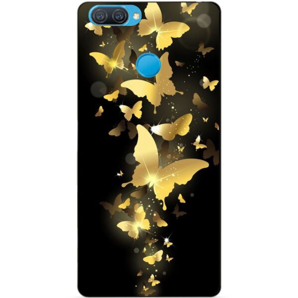 

Силиконовый бампер чехол Candy для Oppo A12 с рисунком Золотые бабочки