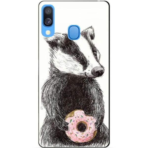 

Силиконовый чехол Candy для Samsung A40 2019 Galaxy A405f с рисунком Барсук