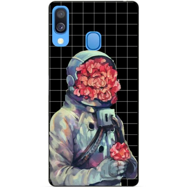 

Силиконовый чехол Candy для Samsung A40 2019 Galaxy A405f с рисунком Букет в шлеме