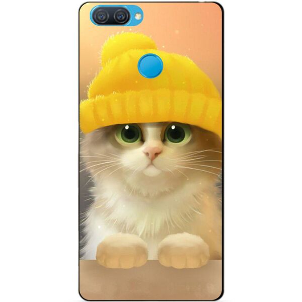 

Силиконовый бампер чехол Candy для Oppo A12 с рисунком Котик в шапке