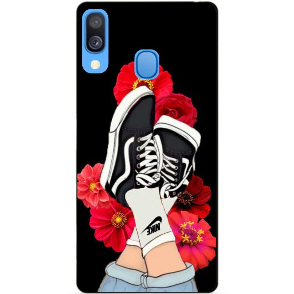 

Силиконовый чехол Candy для Samsung A40 2019 Galaxy A405f с рисунком Кеды
