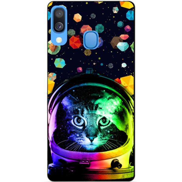 

Силиконовый чехол Candy для Samsung A40 2019 Galaxy A405f с рисунком Кот в шлеме