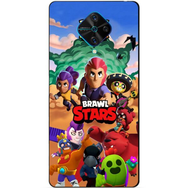 

Силиконовый бампер чехол Candy для Vivo V17 с игрой Бравл Старс