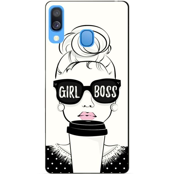 

Бампер силиконовый чехол Candy для Samsung A40 2019 Galaxy A405f с рисунком Girl Boss