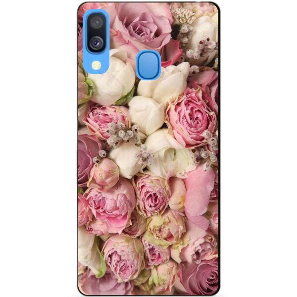 

Силиконовый чехол Candy для Samsung A40 2019 Galaxy A405f с рисунком Розовые пионы