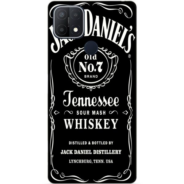 Силиконовый бампер чехол Candy для Oppo A15 A15s с рисунком Jack Daniels