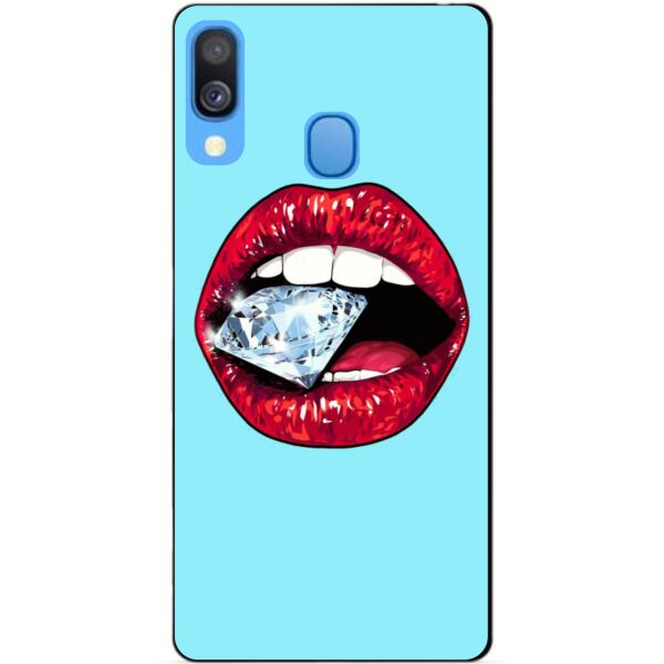 

Бампер силиконовый чехол Candy для Samsung A40 2019 Galaxy A405f с рисунком Алмаз