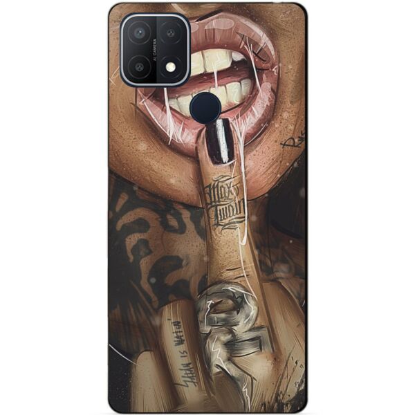 

Силиконовый бампер чехол Candy для Oppo A15 A15s с рисунком Swag
