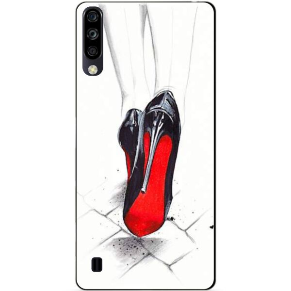 

Силиконовый чехол бампер Candy для ZTE Blade A7 2020 с рисунком Лабутены