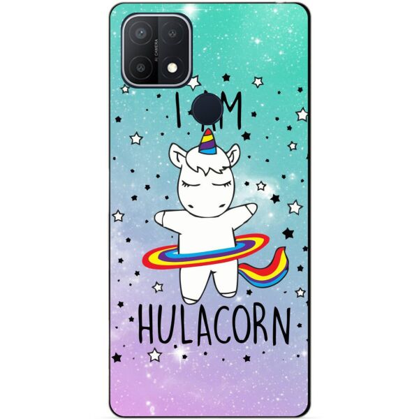 

Силиконовый бампер чехол Candy для Oppo A15 A15s с рисунком Единорог