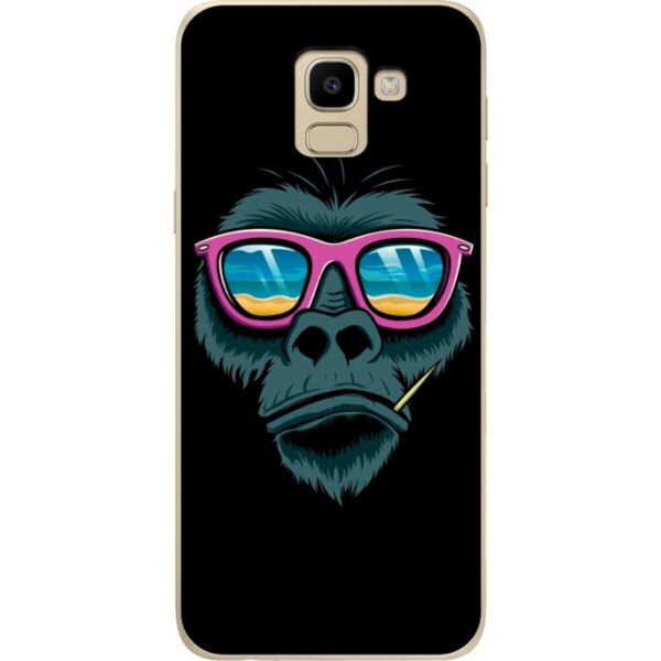 

Силиконовый бампер Candy для Samsung J6 2018 Galaxy J600 с рисунком Обезьяна в очках