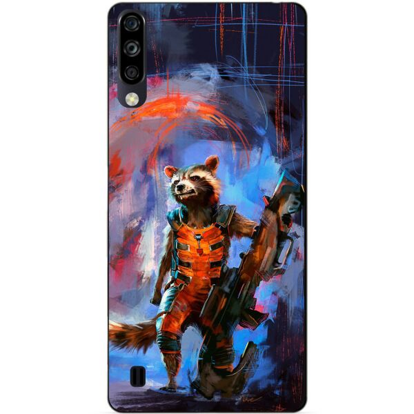 

Силиконовый чехол бампер Candy для ZTE Blade A7 2020 с рисунком Реактивный енот
