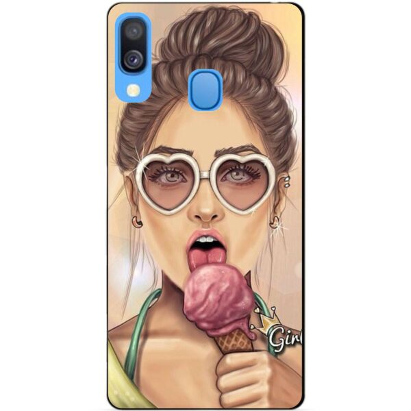 

Бампер силиконовый чехол Candy для Samsung A40 2019 Galaxy A405f с рисунком Мороженое