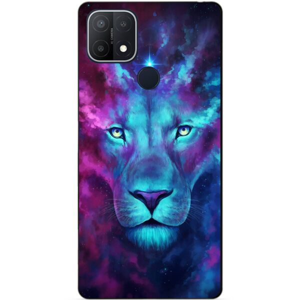 

Силиконовый бампер чехол Candy для Oppo A15 A15s с рисунком Космический лев