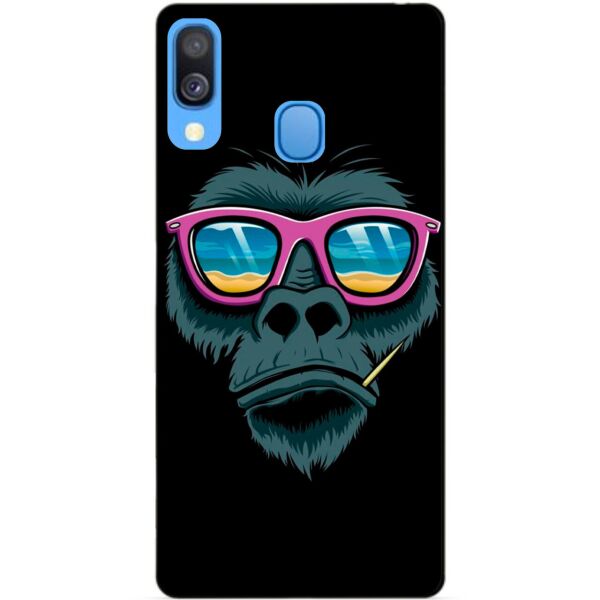 

Бампер силиконовый чехол Candy для Samsung A40 2019 Galaxy A405f с рисунком Обезьяна